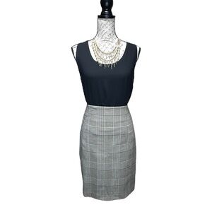 The Limited Tan & Plaid Pencil Skirt Size 12